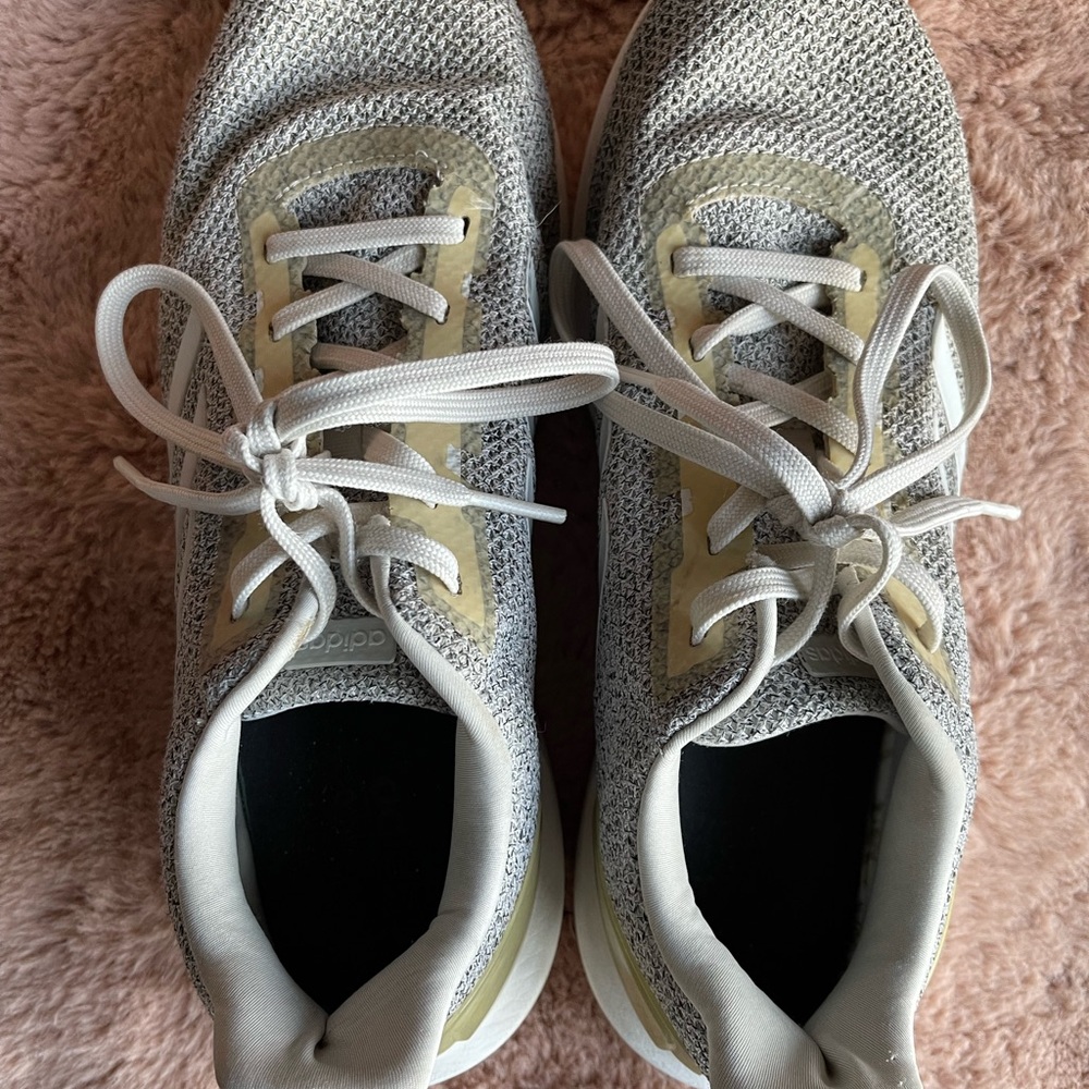 Adidas Gray and Cream Sneakers